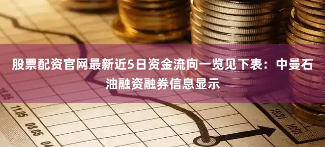 股票配资官网最新近5日资金流向一览见下表：中曼石油融资融券信息显示