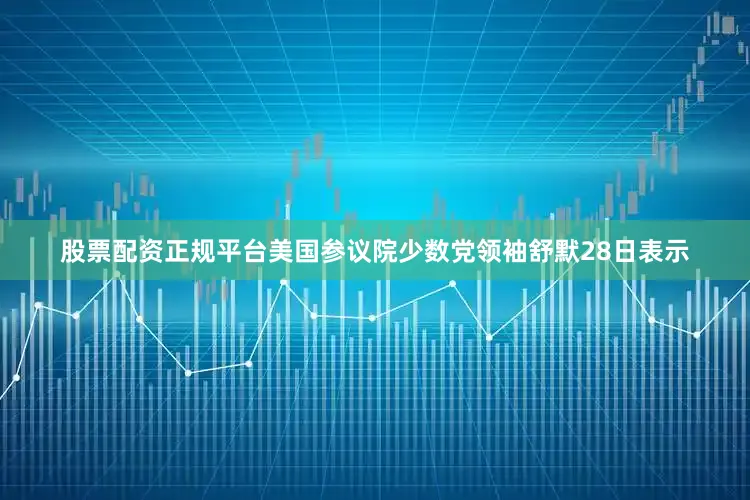 股票配资正规平台美国参议院少数党领袖舒默28日表示