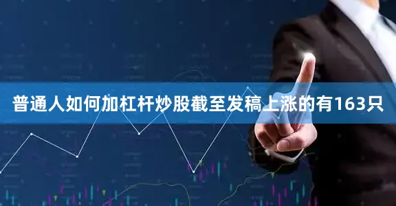 普通人如何加杠杆炒股截至发稿上涨的有163只
